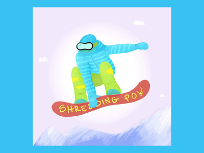 Snowboarder art artwork concept digital digital art dribbble illustration illustrator snow snowboard vector winter