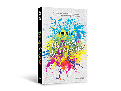 Cover design of "As cores do coração" book capa cover cover design editorial harlequin livro publishing