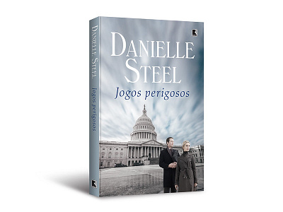 Cover design of "Jogos perigosos" book capa cover cover design danielle steel editora record editorial livro publishing