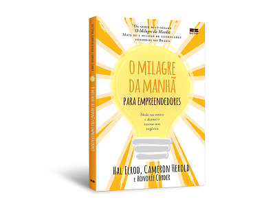 Cover of "O milagre da manhã para empreendedores" best seller book capa cover cover design editorial hal elrod livro miracle morning publishing