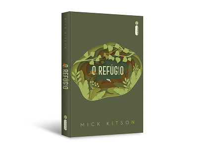 Cover design of "O refúgio" book capa cover cover design design editorial intrínseca livro mick kitson o refúgio publishing salt