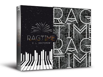 Design of "Ragtime" book box cover doctorow editorial ragtime record tag