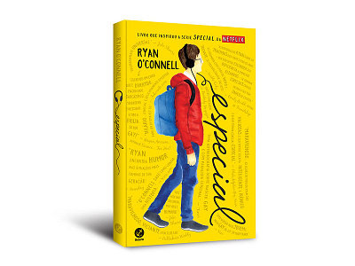 Cover design of "Especial" book capa cover cover design editorial especial galera record im special lettering livro publishing ryan oconnell special