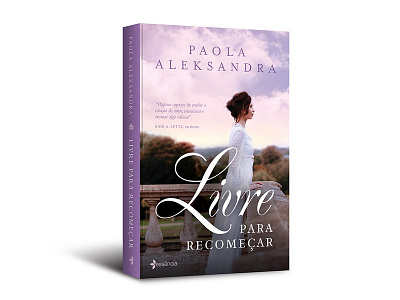 Cover design of "Livre para recomeçar" book capa cover cover design editora essência editorial livre para recomeçar livro paola aleksandra publishing