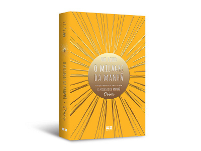 Cover design of "O milagre da manhã + Diário" hardcover best seller book capa cover cover design editorial hal elrod livro o milagre da manhã o milagre da manhã diário publishing