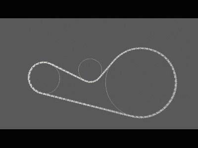Procedural Chain Rig 3d 3d animation animation branding c4d chain cinema 4d hud illustration motion motiongraphics motorcycle ui