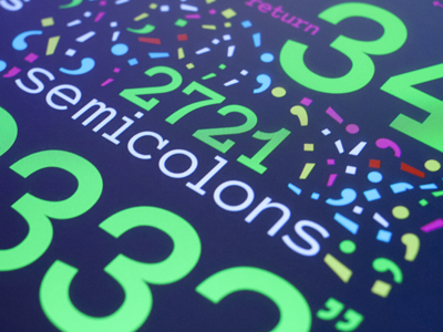 Front-End Development Infographic Detail infographic type typography development semicolons numbers data front end
