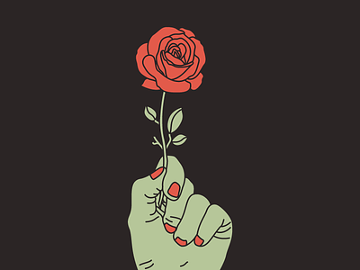 Rose In Hand hand rose