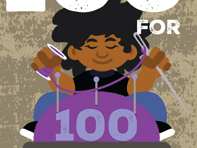 Black Women Stitch 100 for 100 subscribers