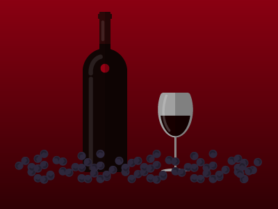 A Flat Wine is always a good choice! design flat flatdesign illustration