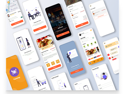 Delivery Food App design graphic design illustration ui ux