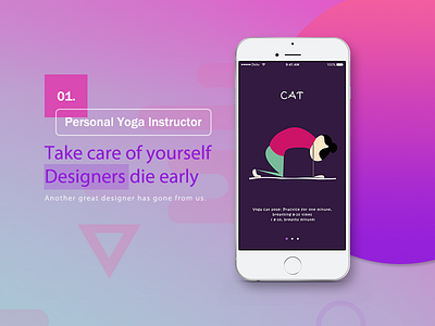 Yoga app ui