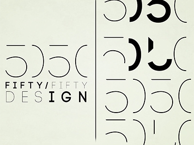 50/50 Design Logo branding illustrator logo logo design