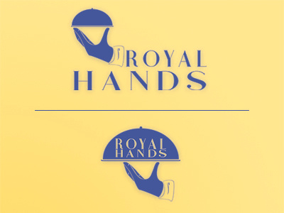 Royal Hands Logo branding design illustrator logo logo work