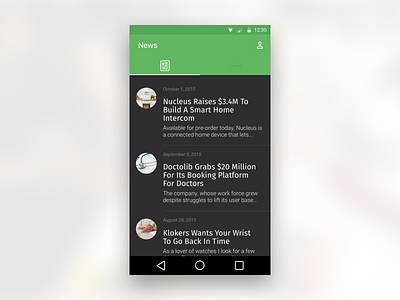 News feed - android android app feed news ui