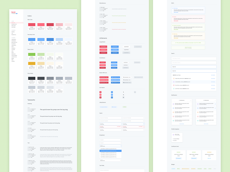 UI Guidelines by Maciej Jasiński on Dribbble