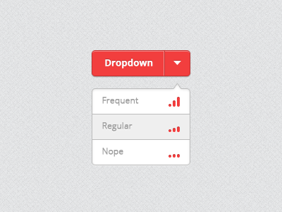 Dropdown drop dropdown grey interface menu red ui