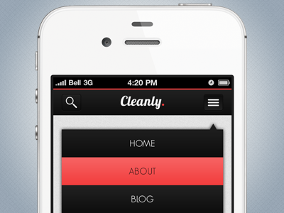 Cleanly. mobi Menu cleanly design mobi mobile responsive template theme website