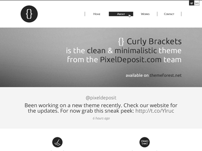Curly Brackets brackets curly deposit design pixel template theme website