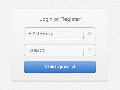 Login or Register button email form light login mail password register ui