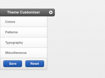 Theme Customizer [gif] custom customize customizer settings theme