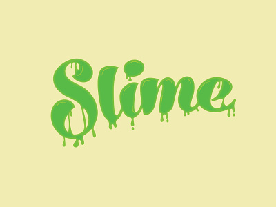 Dripping slime text effect