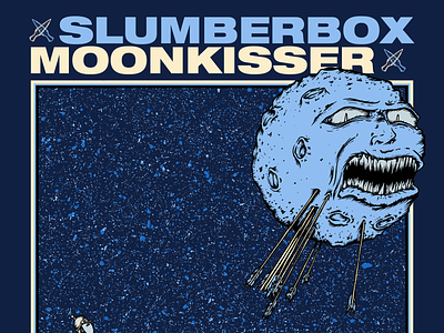 Poster - Slumberbox / Moonkisser Weekend adobe band band art bands comic art design drawing gig gig poster gigposter halftones hand drawn illustration line art poster poster art posterart rockposter show poster shows