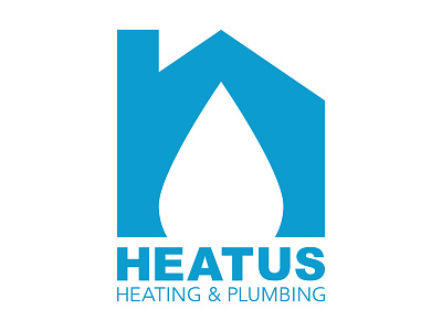 Heatus Logo branding heating identity logo plumbing