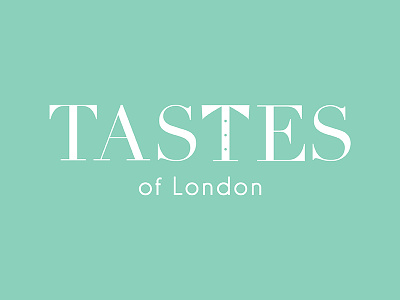 Tastes Of London Logo branding catering collar design food green identity logo london shirt tastes