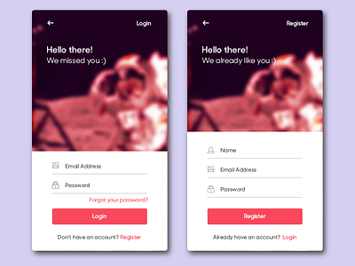 Started the UI Challenge! #dailyui #001 app challenge daily dailyui login register sign in sign up ui ux