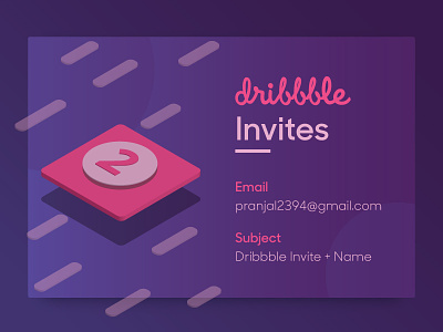 Dribbble Invite draft dribbble illustration invite isometric player