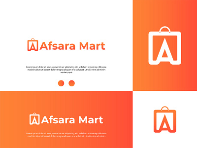 Afsara Mart Logo 3d animation branding design gradient graphic design icon illustration illustrator logo logo design modern logo motion graphics ui vector