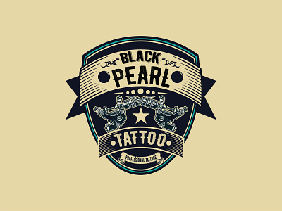 Black Pearl Tattoo Logo branding design graphic design icon illustration illustrator logo logo design ui vector