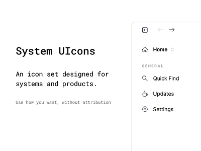 System UIcons - Free Icon Set icon iconography icons icons pack iconset product svg system ui vector web