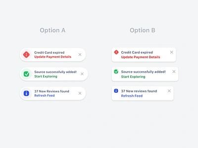 Toast Notifications Concepts alert alerts app design notifications popup product product design system toasts ui web