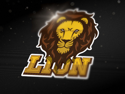 Lion angry brown cat lion sport yellow