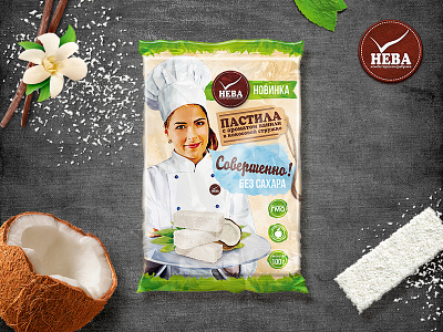 Pastila "Completely! sugar free" coconut free packaging sugar sweet vanilla