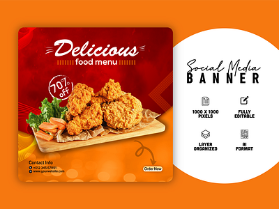 Food social media promotion and banner post design template banner banner template branding creative food flyer design design design food banner flyer poster food restaurant banner food advertisement poster de food banner food banner design dialysis food banner images food poster template graphic design illustration logo photoshop restaurant and food menu restaurant banner template social media post