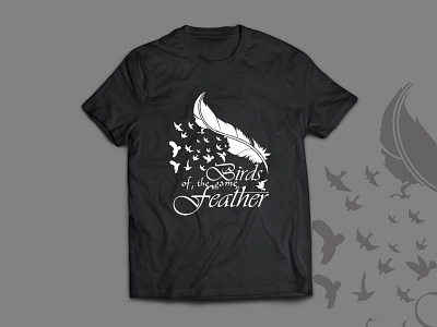 Birds of the same Feathers tshirt banner birds feather birds feather shirt birds of a feather mens branding design graphic design illustration logo photoshop social media post t shirt