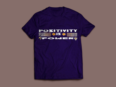 Power of Positivity T-Shirt banner branding design graphic design illustration logo motion graphics photoshop positivity t shirt positivity v neck t shirt power of positivity power of positivity t shirt social media post t shirt