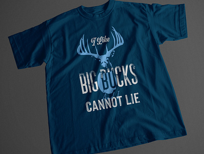 T shirt Design - BIG BUCKS big bucks deer design graphic design illustration mahedi hasan t shirt t shirt design vector