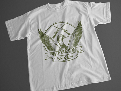 T shirt Design | Duck Hunting banner design dies duck flies graphic design hunting illustration logo new design t shirt t shirt t shirt design