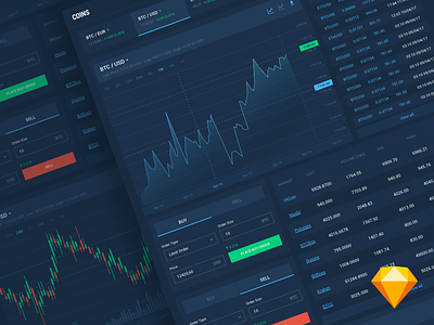 Trading Charts chart dashboard finance flat forex free freebie sketch trading user panel vector web