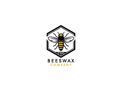 The Beeswax Company bee beeswax company honey logo