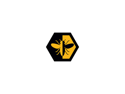 Bee bee beeswax comb honey logo