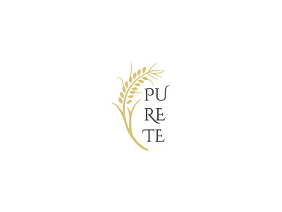 PURETE logo vector wheat