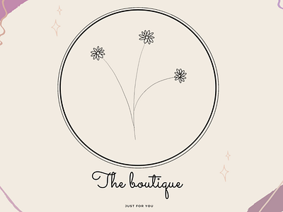 The boutique branding design graphic design illustration logo
