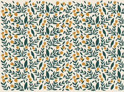 Spring Floral Pattern design fabric floral illustration nature pattern