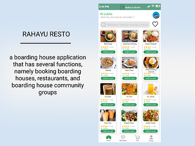 Rahayu Resto Apps (boarding house apps)