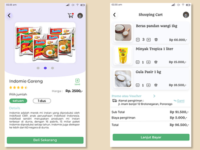 Online Shop "Sumber Mapan" Shopping Cart aplikasi application apps cart design e commerce ecommerce graphic design online online shop onlineshop shop shopping shopping cart toko toko online tokoonline ui ux